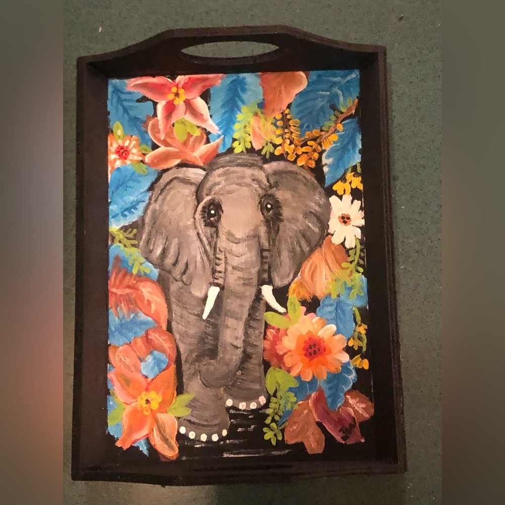 Elephant Wood Trinket Tray
